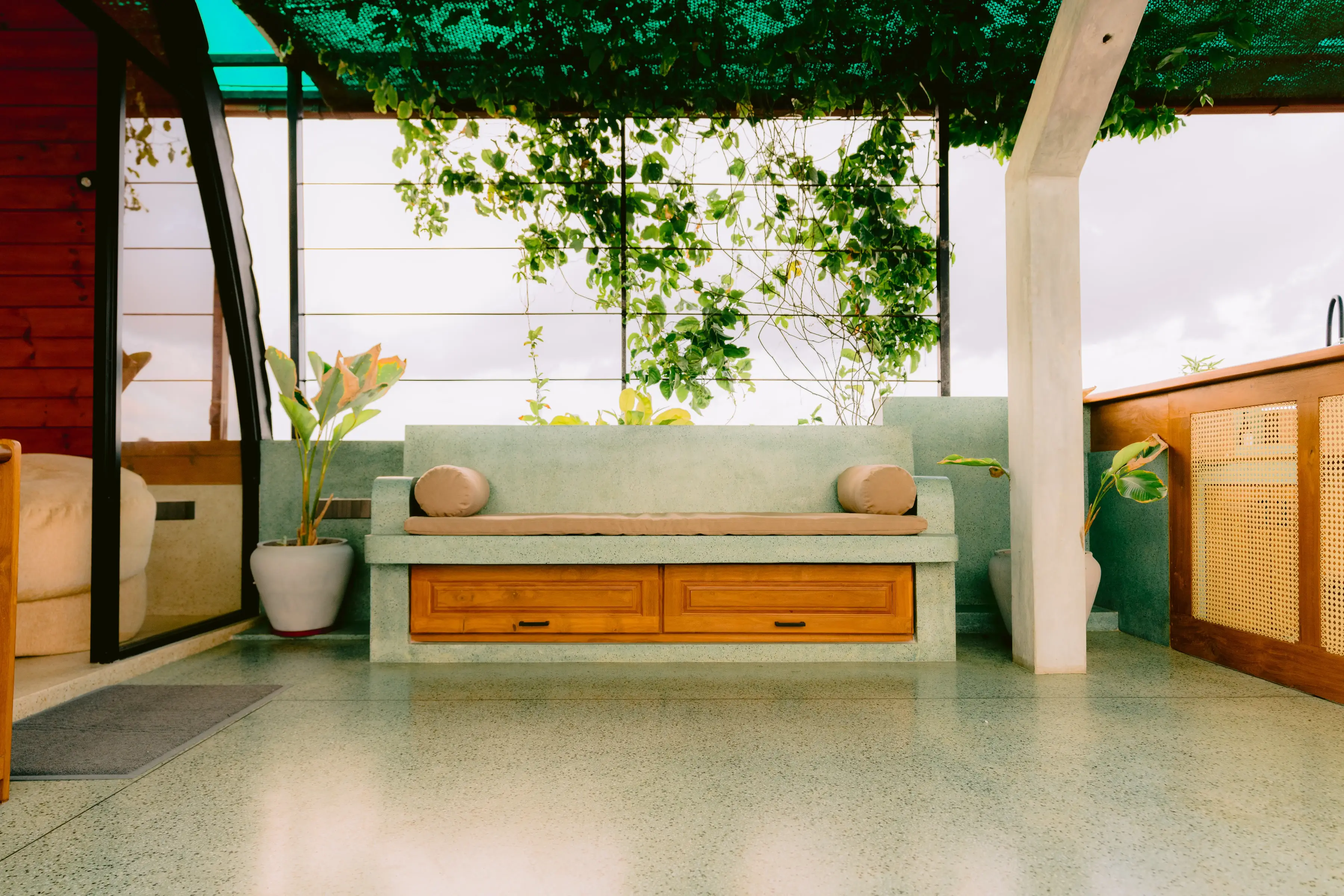 Rooftop Cabana Private Living Area